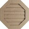 Ekena Millwork Timberthane Rough Cedar Octagonal Faux Wood Non-Functional Gable Vent, Primed Tan, 33"W x 33"H GVUROC33X33DRCPR - alternate 1